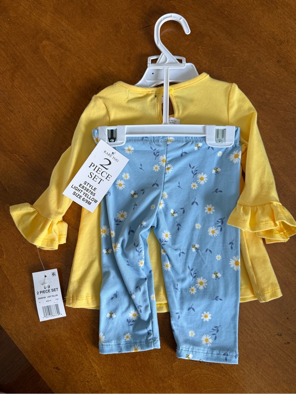 Sunny Daisy Long-Sleeve and Pants Set for Girls - Yellow - Picture 3 of 3